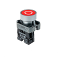 Кнопка плоская с маркировкой, красная, знак `О`, 1NC,мет. MTB2-BAZ12432