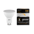 Лампа Gauss LED MR16 GU10-dim 5W 500lm 3000K диммируемая 1/10/100