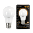 Лампа Gauss LED A60 10W E27 880lm 3000K 1/10/50