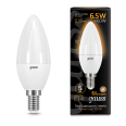 Лампа Gauss LED Свеча E14 6.5W 520lm 3000К 1/10/100