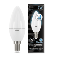 Лампа Gauss LED Свеча E14 7W 550lm 4100К step dimmable 1/10/100