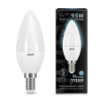 Лампа Gauss LED Свеча E14 9.5W 950lm 4100К 1/10/100