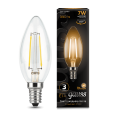 Лампа Gauss LED Filament Свеча E14 7W 550lm 2700К 1/10/50
