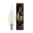 Лампа Gauss LED Filament Свеча на ветру dimmable E14 5W 420lm 2700K 1/10/50