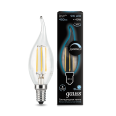 Лампа Gauss LED Filament Свеча на ветру dimmable E14 5W 450lm 4100K 1/10/50