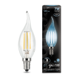 Лампа Gauss LED Filament Свеча на ветру E14 7W 580lm 4100К 1/10/50