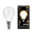 Лампа Gauss LED Filament Шар OPAL E14 5W 420lm 2700K 1/10/50