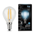 Лампа Gauss LED Filament Шар E14 9W 710lm 4100K 1/10/50