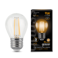 Лампа Gauss LED Filament Шар E27 9W 680lm 2700K 1/10/50
