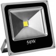 Прожектор квадратный 1LED/50W-белый 220V 6500K серый (IP65) 27*28.5*7мм LL-275