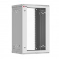 Шкаф телекоммуникационный настенный разборный 18U (600х350) дверь стекло, Astra серия EKF PROxima
