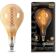 Лампа Gauss LED Vintage Filament Flexible A160 8W E27 160*300mm Amber 620lm 2400K 1/6