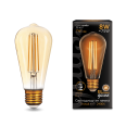 Лампа Gauss LED Filament ST64 E27 8W Amber 740lm 2400К 1/10/40