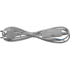 Сетевой шнур с выключателем, 230V 1.9м серый, KF-HK-1
