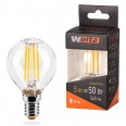 Лампа LED WOLTA FILAMENT G45 5Вт 545лм E14 3000K 1/10/50
