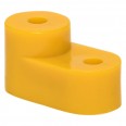 Изолятор угловой ``Стойка`` желтый EKF PROxima