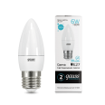 Лампа Gauss LED Elementary Свеча 6W E27 450lm 4100K 1/10/50