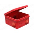 Коробка распределительная наружного монтажа 100х100х50мм IP54 (48шт), цвет - красный