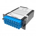 Претерминированная кассета 32 ОВ, OS2, 2xMTP(16)f/16xLC-UPC Duplex, (синтегрированными шторками), 1 HU