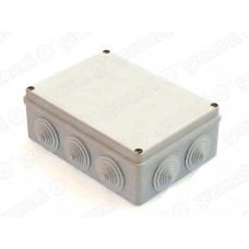 Коробка распаячная открытой установки 190х140х70 IP44 цвет серый RAL 7035 (20шт)