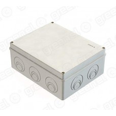 Коробка распаячная 240х195х90 IP55 для наружного монтажа цвет серый RAL 7035