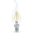 Лампа светодиодная LED-СВЕЧА НА ВЕТРУ-PREMIUM 7Вт 220В Е14 3000К 630Лм прозрачная ASD