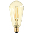 Лампа светодиодная LED-ST64-deco 7Вт 220В Е27 3000К 630Лм золотистая IN HOME