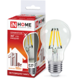 Лампа светодиодная LED-A60-deco 11Вт 230В Е27 6500К 990Лм прозрачная IN HOME