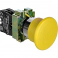 Кнопка управления `Грибок` Д.40мм с самовозвратом NP2-BC52 без подсветки желтая 1НЗ IP40