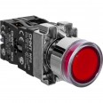 Кнопка управления NP2-BW3465 плоская, красная, 1НО+1НЗ, AC/DC230В (LED), IP40 (R)