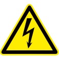 Знак пластик ``Опасность поражения электрическим током`` (Молния) W08 (100х100мм,) EKF PROxima