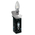 Лампа светодиодная свеча для хрустальных люстр прозрачная 3W 4100K E27 Gauss