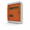 Щит навесной 24 мод. IP65, прозрачная оранжевая дверца