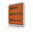 Щит навесной 54 мод. IP65, прозрачная оранжевая дверца