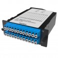 Претерминированная кассета 24ОВ 09/125 OS2, 2xMTP(12)f/12xLC-UPC Duplex, 1 HU
