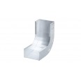 Угол вертикальный внутренний 90 градусов 100х200, 1,2 мм, цинк-ламель, в комплекте с крепежными элементами и соединительными пластинами, необходимыми для монтажа