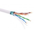Информационный кабель экранированный F/UTP 4х2 CAT5E, PVC, белый