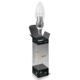 Лампа светодиодная свеча для хрустальных люстр прозрачная диммируемая 5W 2700K E14 Gauss(60гл)(60гл)
