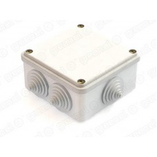 Коробка распаячная открытой установки 100х100х45 IP44 облегченного типа цвет белый (48шт)