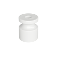 Изолятор пластиковый для наружного монтажа витой электропроводки, D20х24мм, цвет -белый, серия УСАДЬБА, ТМ МЕЗОНИНЪ (10 шт /уп) розничная упаковка