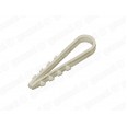 Дюбель-хомут для крепления кабеля 5-10мм Белый (100/1000/6000)