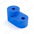 Изолятор угловой для нулевой шины цвет синий (100шт/уп)