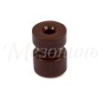 Изолятор фарфоровый CILINDRO для монтажа витого провода, цвет - коричневый, ТМ `МезонинЪ` (20шт/уп)
