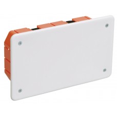 Коробка КМ41026 распаячная 172х96x45мм для полых стен (с саморезами, пластиковые лапки, с крышкой )