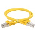 ITK Коммутационный шнур (патч-корд), кат.5Е FTP, 1м, желтый