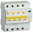Дифференциальный автоматический выключатель АД14S 4Р 25А 300мА IEK