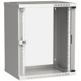 ITK Шкаф LINEA WE 15U 600x450мм дверь стекло серый