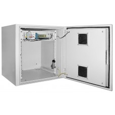 ITK Шкаф уличный 19` 15U 650x600, IP55 металл дверь, серый
