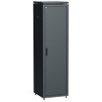 ITK Шкаф сетевой 19` LINEA N 42U 600х600 мм металлическая передняя дверь черный