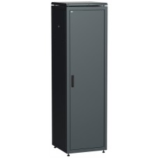 ITK Шкаф сетевой 19` LINEA N 38U 600х600 мм металлическая передняя дверь черный